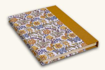 Notebook with flower cover